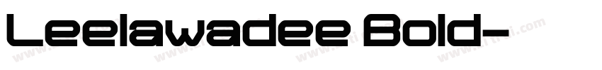 Leelawadee Bold字体转换